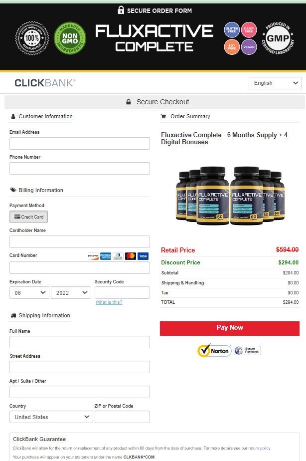  Fluxactive Complete safe checkout